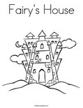 Fairy's House Coloring Page