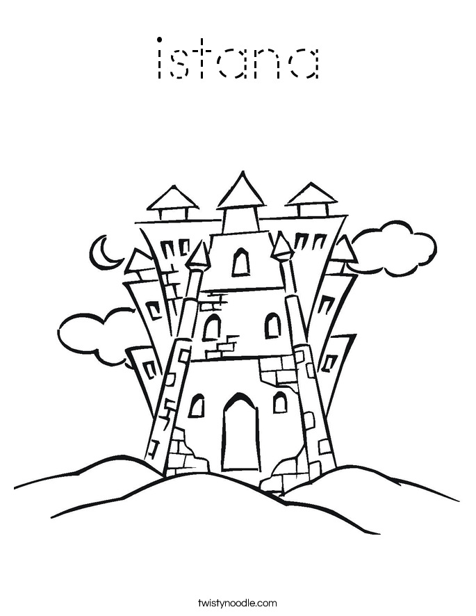 istana Coloring Page