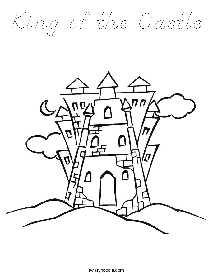 King of the Castle Coloring Page
