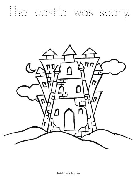 Castle 6 Coloring Page