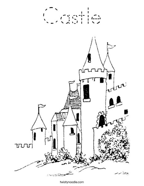 Dream Castle Coloring Page