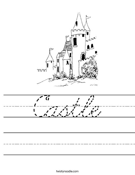 Dream Castle Worksheet