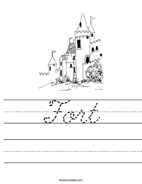 Dream Castle Worksheet