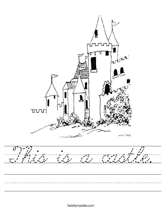 This is a castle. Worksheet