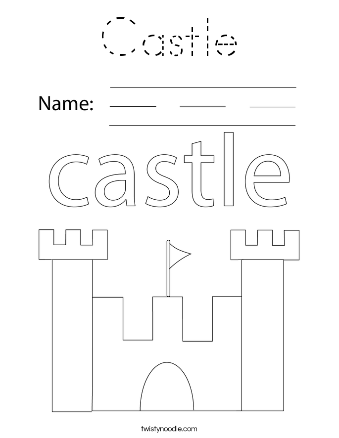 Castle Coloring Page