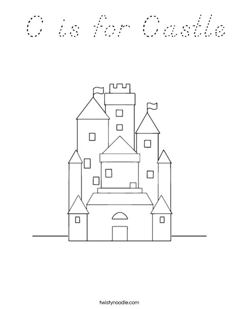 Castle Coloring Page