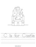  C is for Castle Worksheet