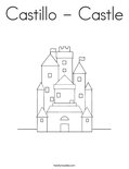 Castillo - Castle Coloring Page