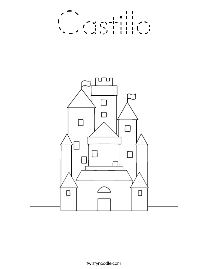 Castillo Coloring Page