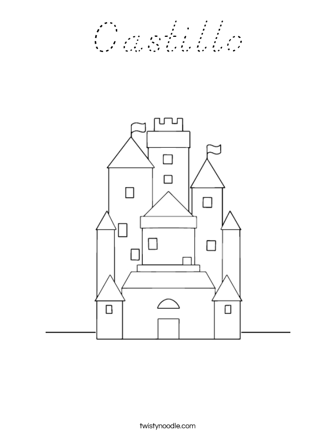 Castillo Coloring Page