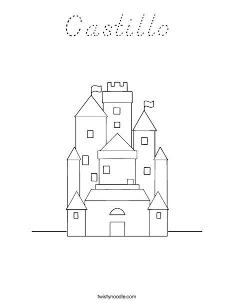 Castle Coloring Page