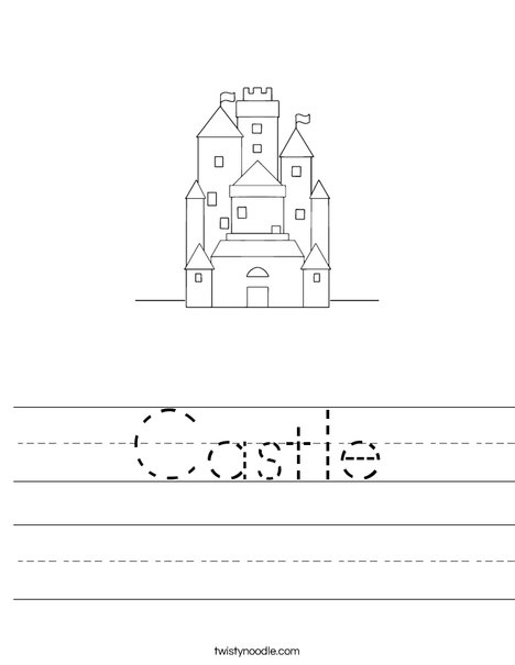 Castle Worksheet - Twisty Noodle