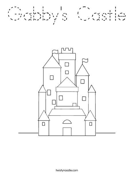 Castle Coloring Page