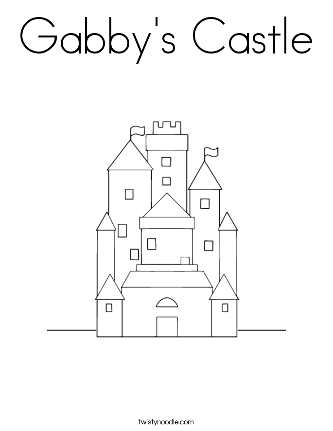 Gabby's Castle Coloring Page