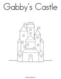Gabby's Castle Coloring Page
