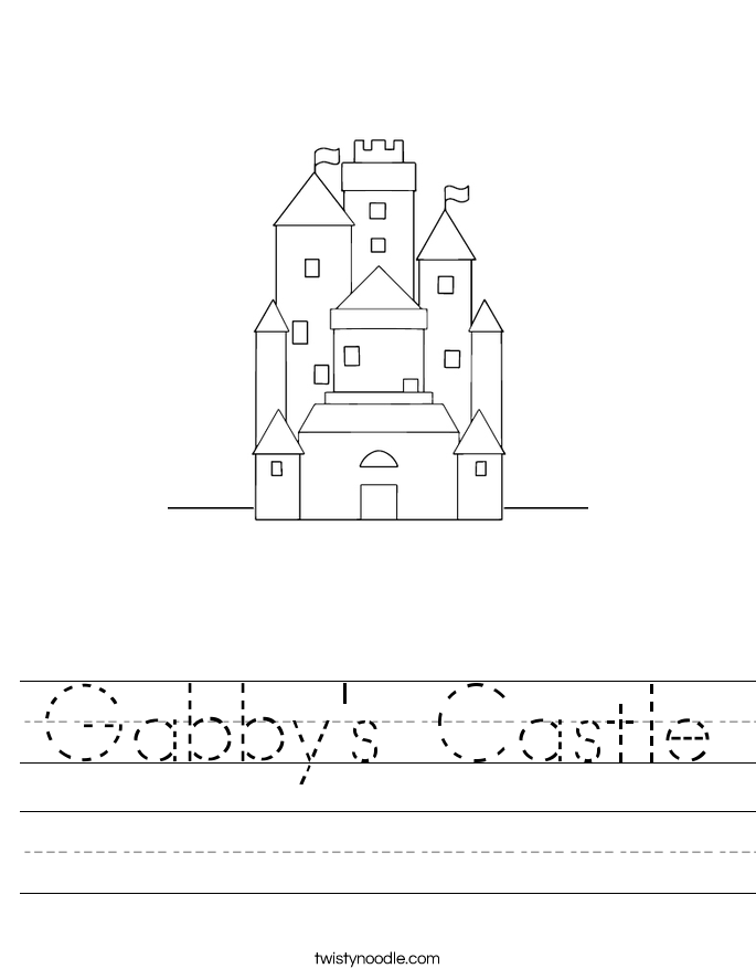 Gabby's Castle Worksheet