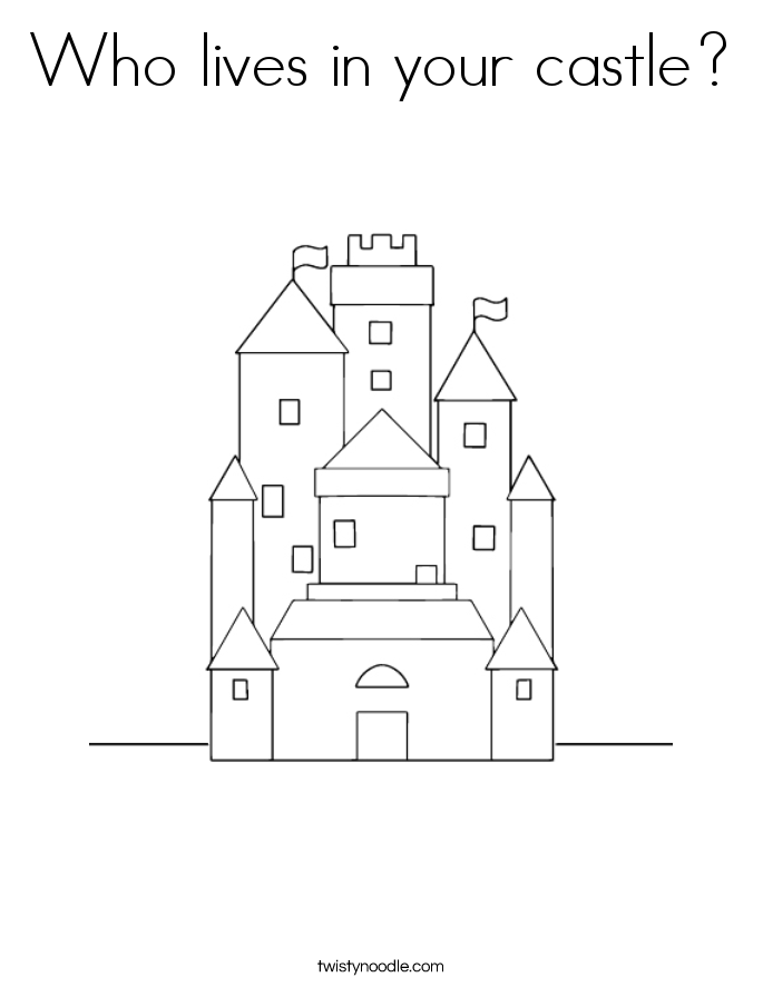 Who lives in your castle? Coloring Page