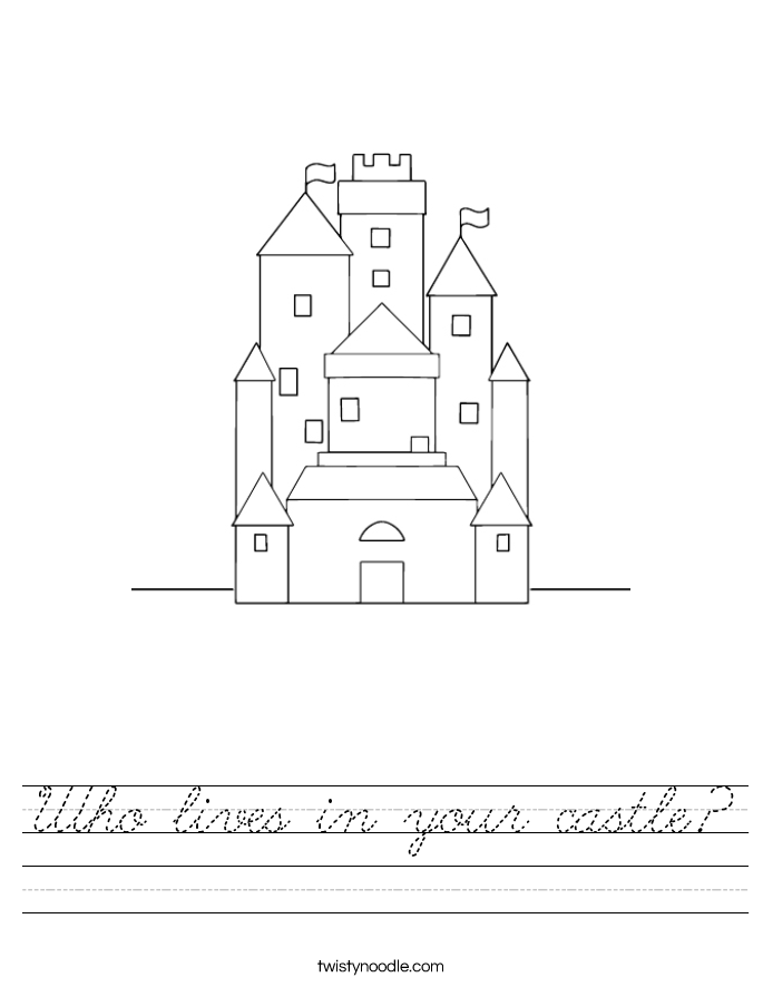 Who lives in your castle? Worksheet