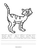 BEAT AUBURN!! Worksheet