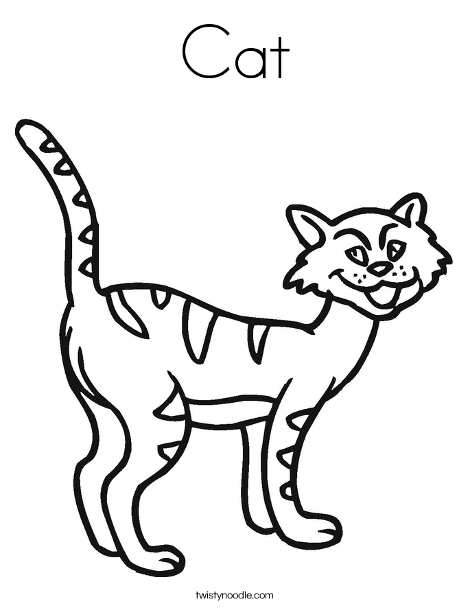 Cat Coloring Page