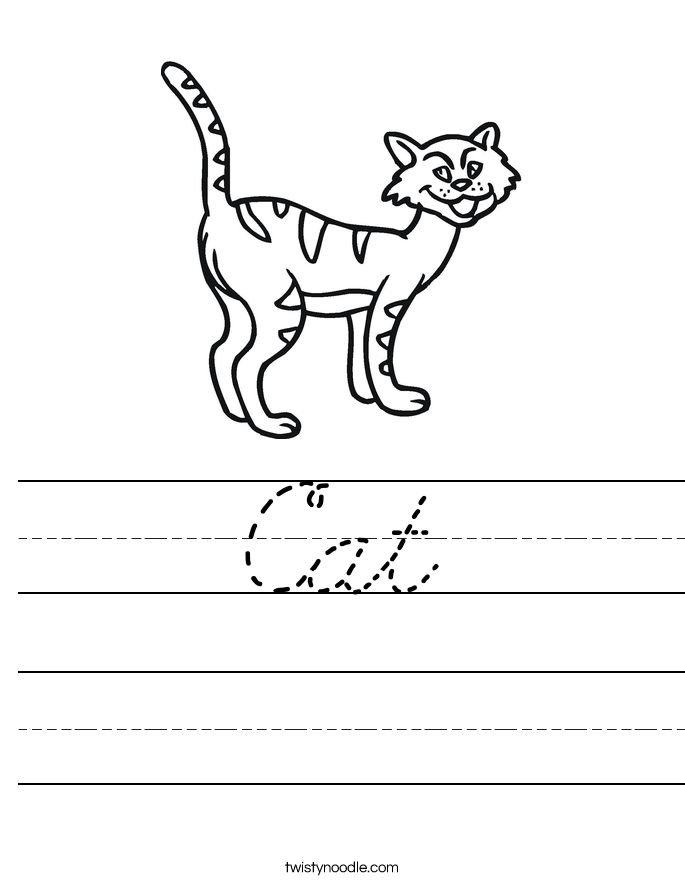 Cat Worksheet