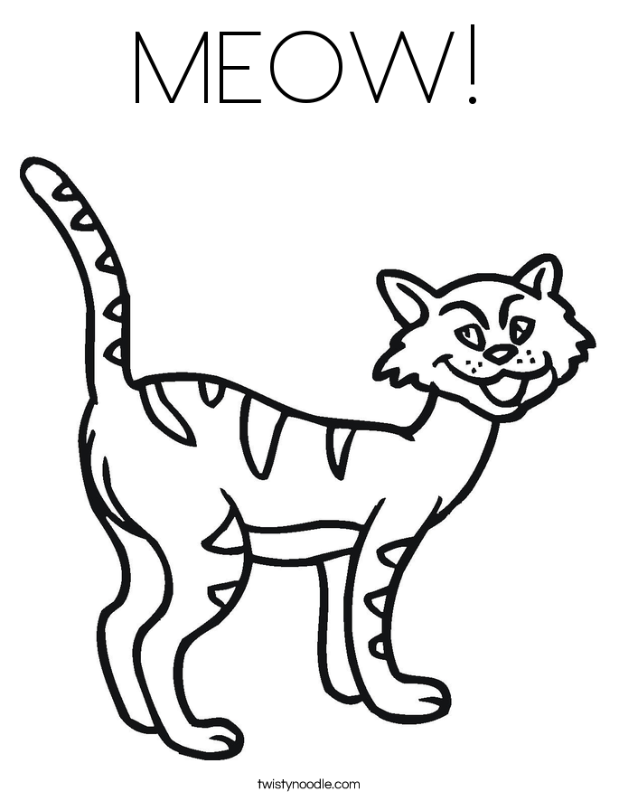 MEOW! Coloring Page