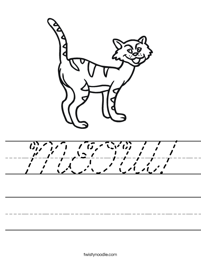 MEOW! Worksheet