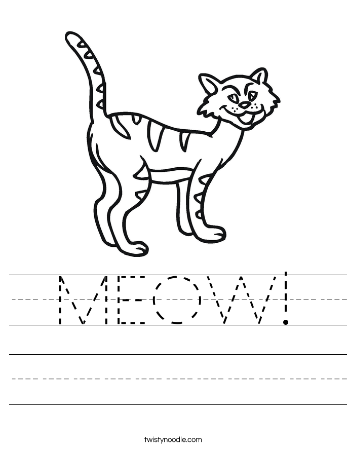 MEOW! Worksheet