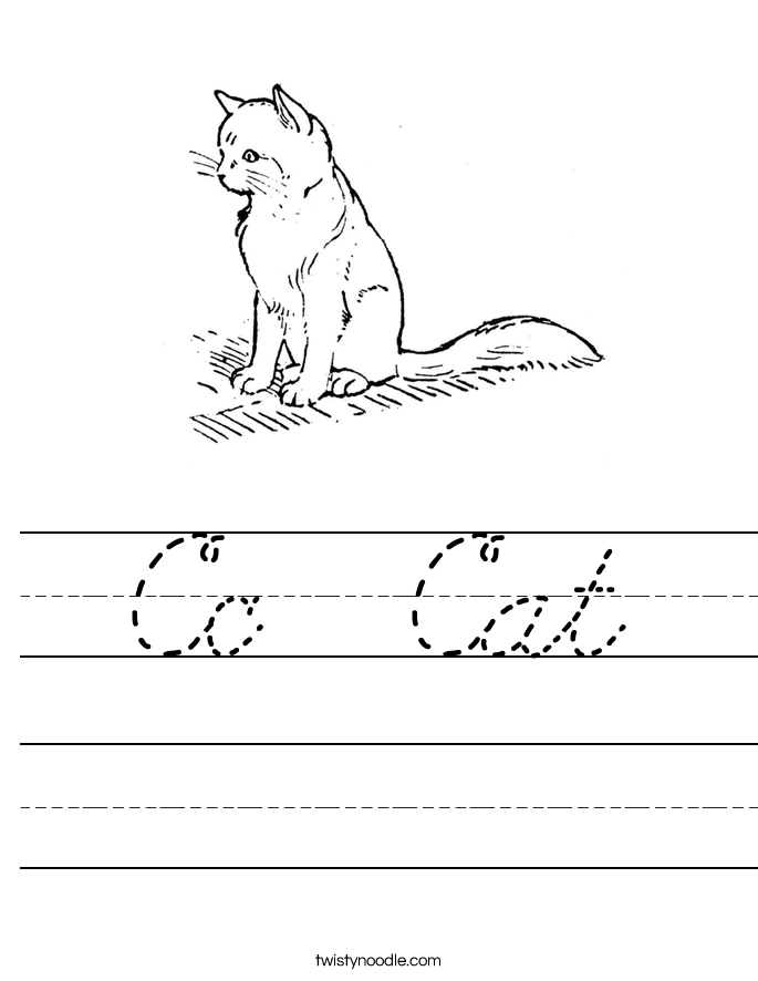 Cc  Cat Worksheet
