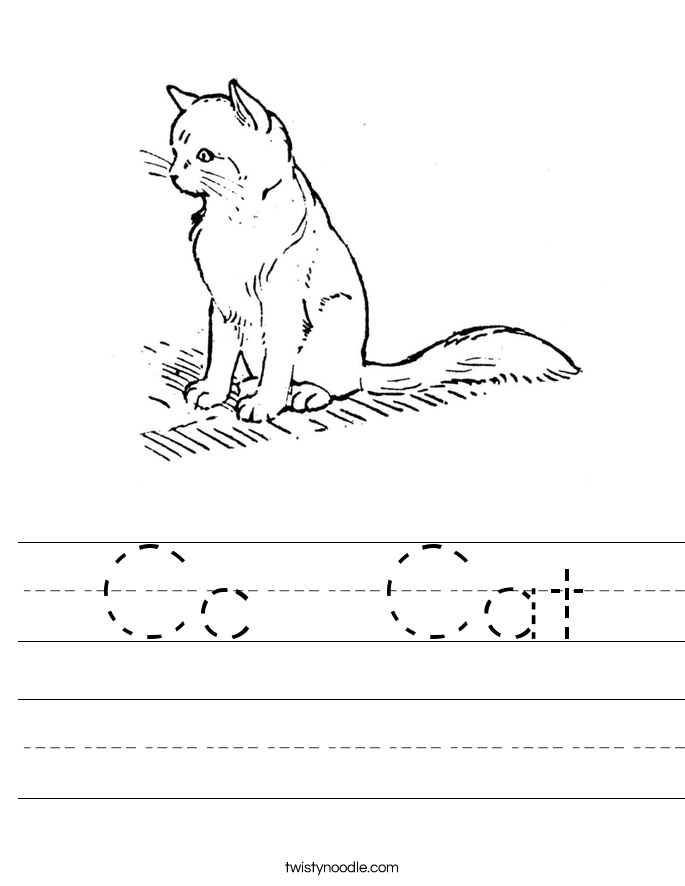 Cc  Cat Worksheet