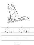 Cc  Cat Worksheet