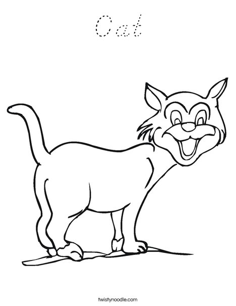 Cat Coloring Page