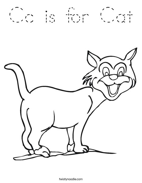 Cat Coloring Page