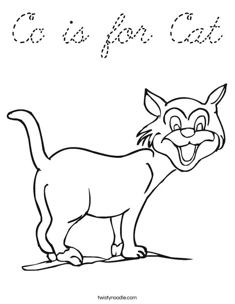Cat Coloring Page