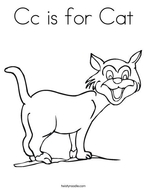 Cat Coloring Page