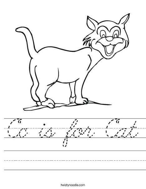 Cat Worksheet