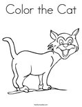 Color the CatColoring Page