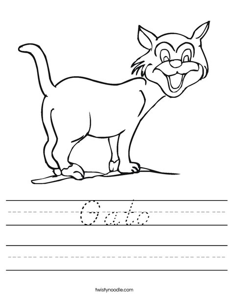 Cat Worksheet