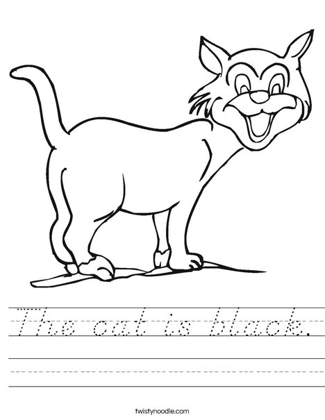 Cat Worksheet