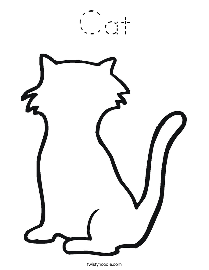 Cat Coloring Page