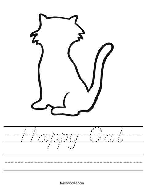 Blank Cat Worksheet