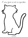If you give a cat a cupcake.Coloring Page