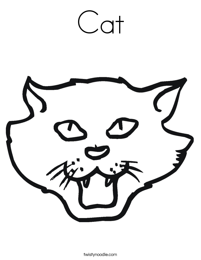 Cat Coloring Page