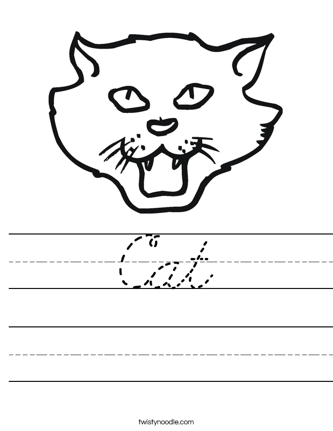 Cat Worksheet