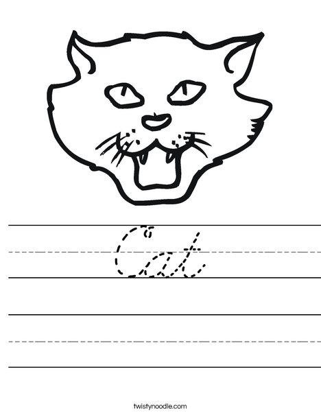 Cat Head Worksheet