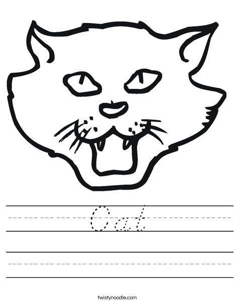 Cat Head Worksheet