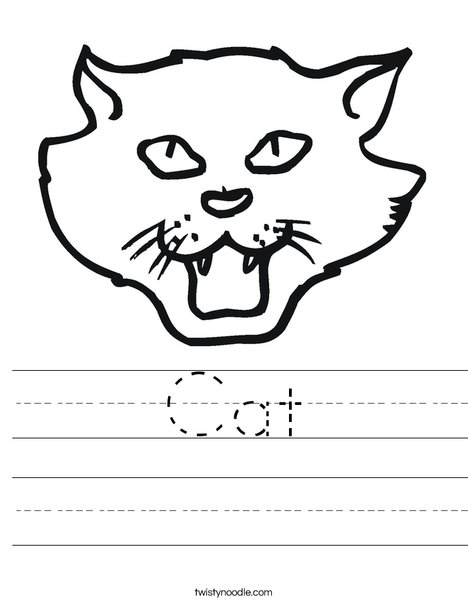 Cat Head Worksheet
