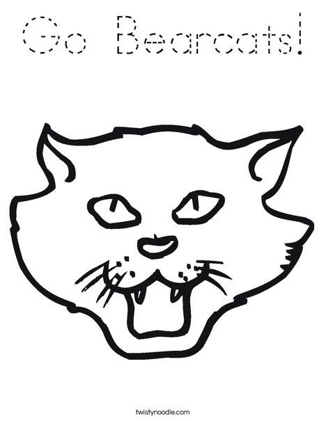 Cat Head Coloring Page