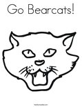 Go Bearcats!Coloring Page