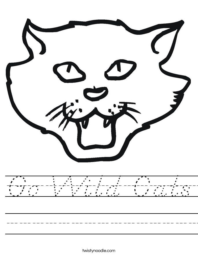 Go Wild Cats Worksheet